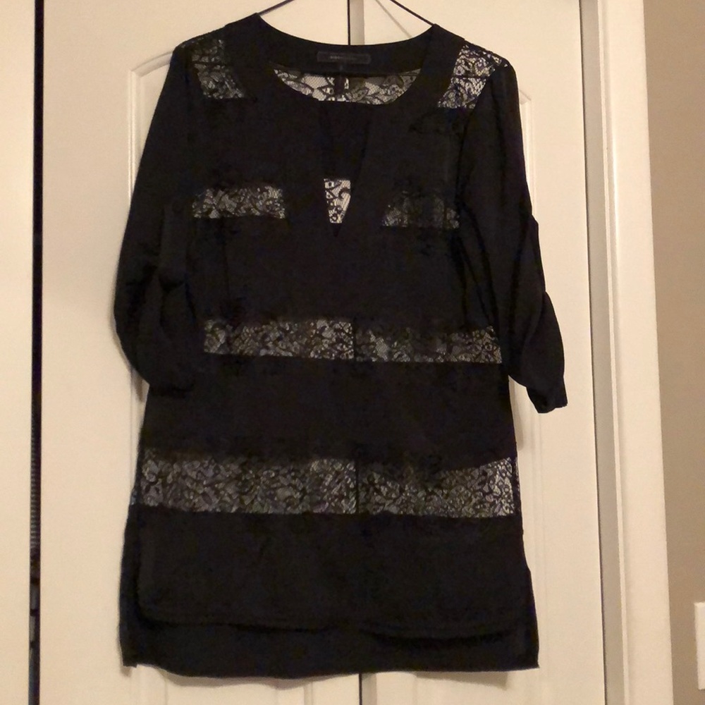 BCBGMaxAzria lace panel tunic! Worn once!